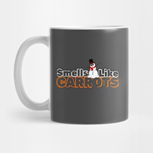 Smells Like Carrots Snowman Joke Mug